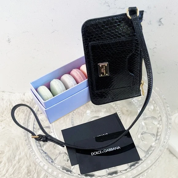 Authentic Dolce & Gabbana Limited Edition Black Python Card Wallet - Picture 3 of 11